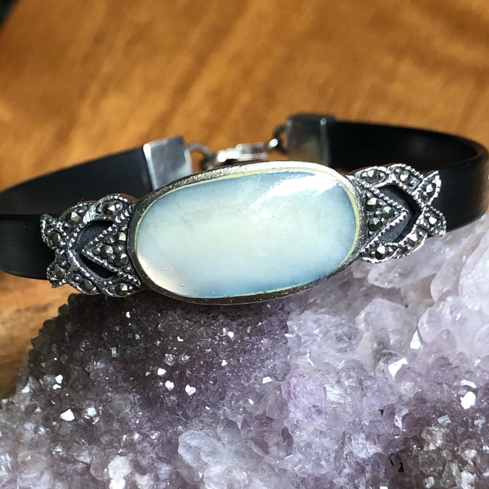 Mother of Pearl and Marcasite Bracelet